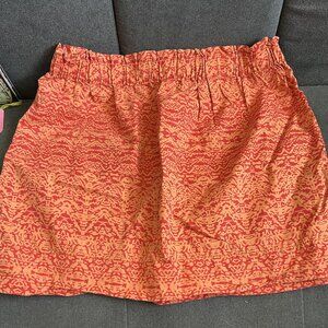 womens' Joe Fresh mini skirt Medium in orange and red